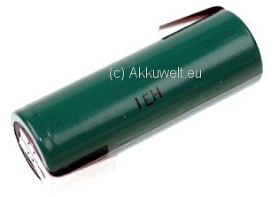 Akku Sanyo  HR-AU Twicell A mit Z-Lötfahne 1,2V Ni-MH 2700mAh