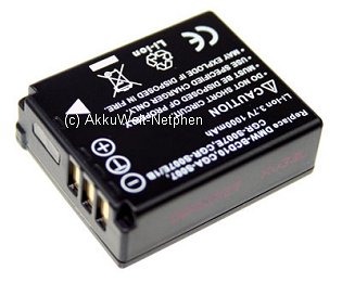 Panasonic CGA-S007E DMW-BCD10  Li-Ion 3,7V 1000mAh