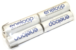 Ansmann AS10H Replace set with  Eneloop Batteries 4,8V 2000mAh