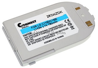 LG C1100 C1300 C 1100 1300 silbern Li-Ion  3.7V 780mAh